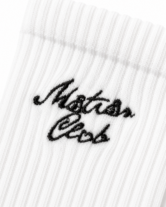 White Motion Club Socks