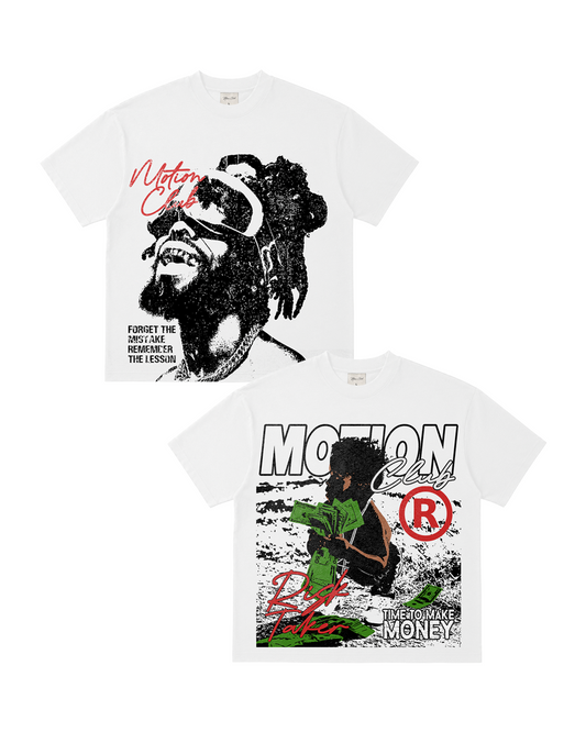 2-White Tees Motion Club Bundle