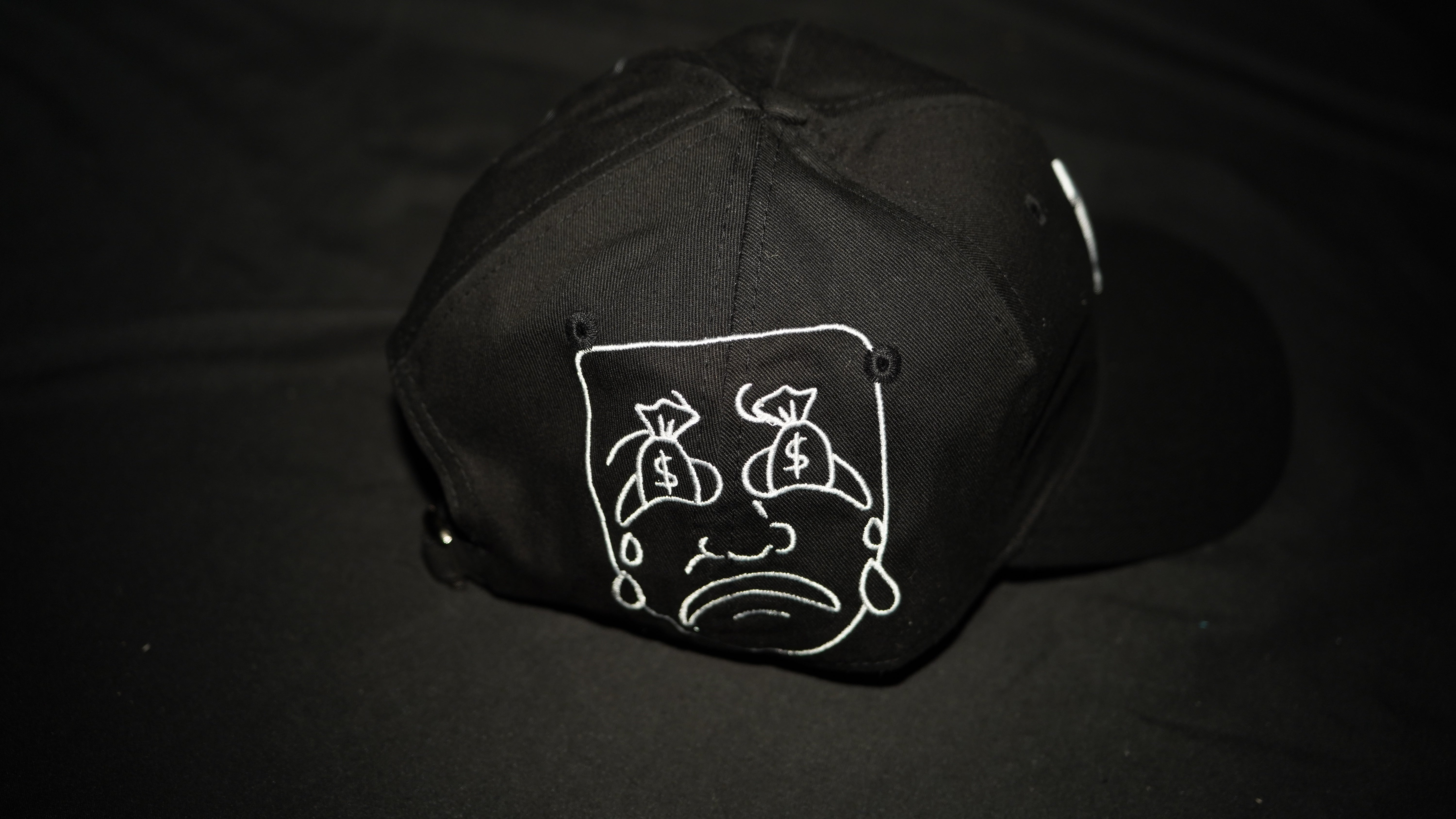 MOTION CLUB DAD HAT - "LAUGH NOW CRY LATER" BLACK LA HAT