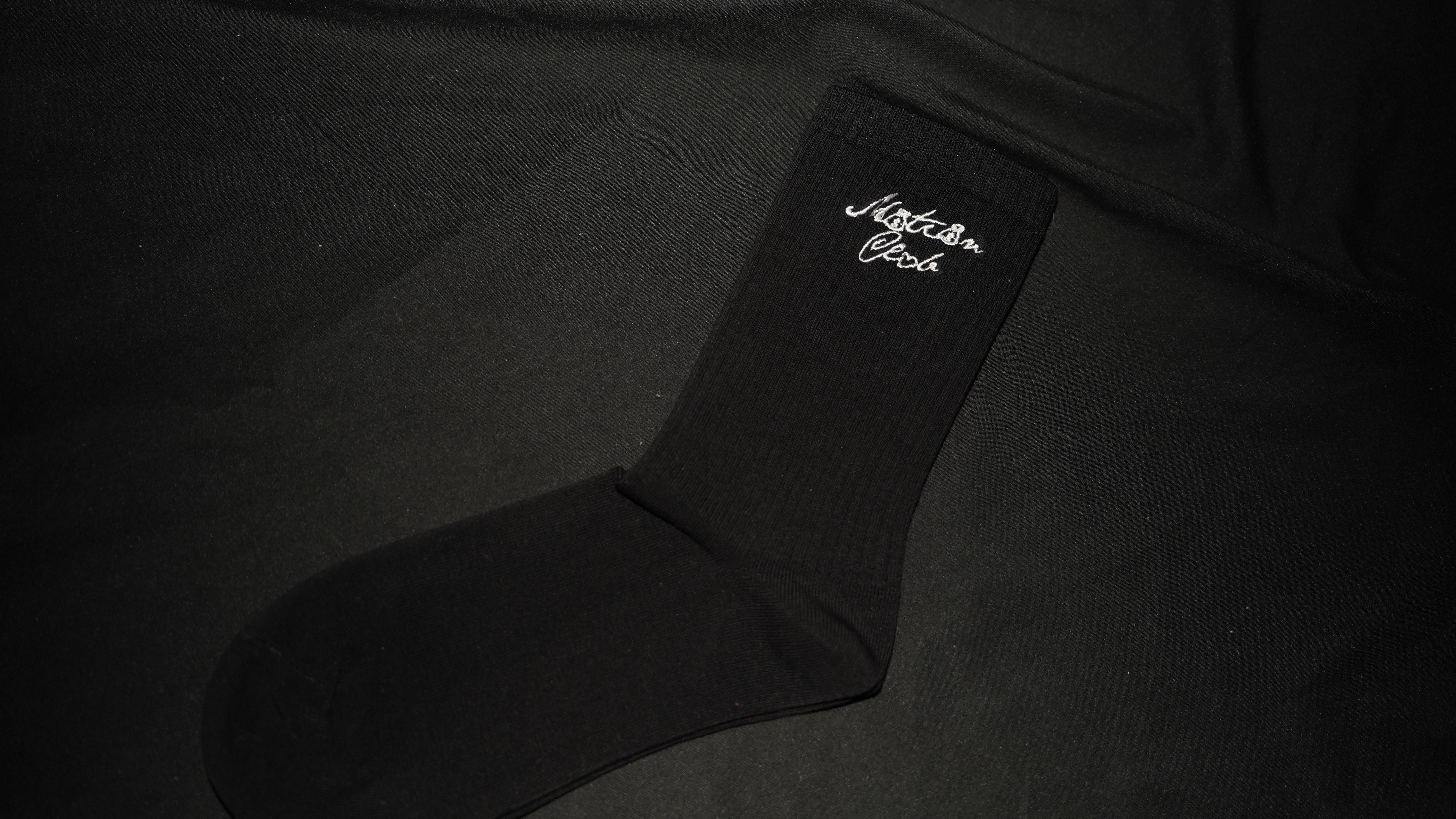 MOTION CLUB SOCKS – BLACK (SINGLE PAIR)