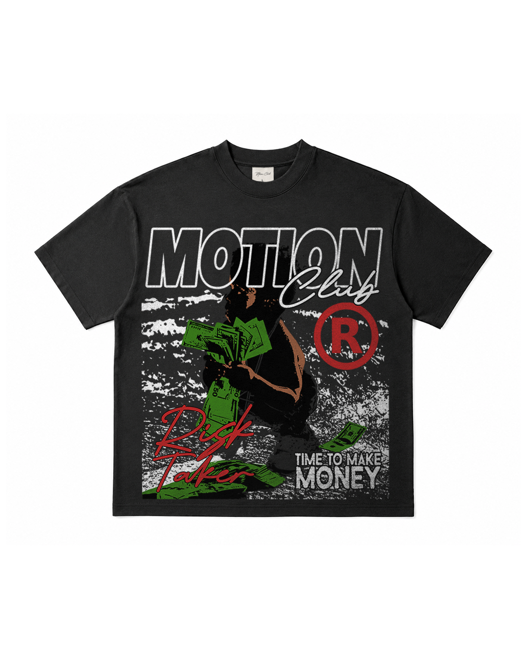 Risk Taker on The Black Tee