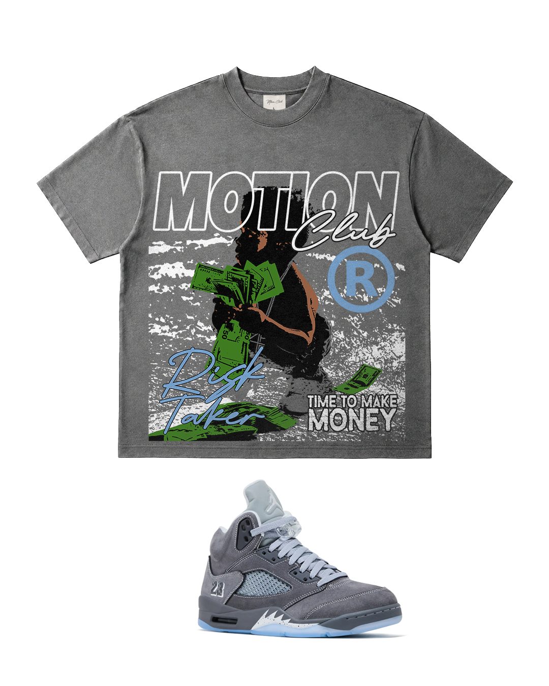 Wolf Grey - Risk Taker Tee. Limited Run - Ends June 5