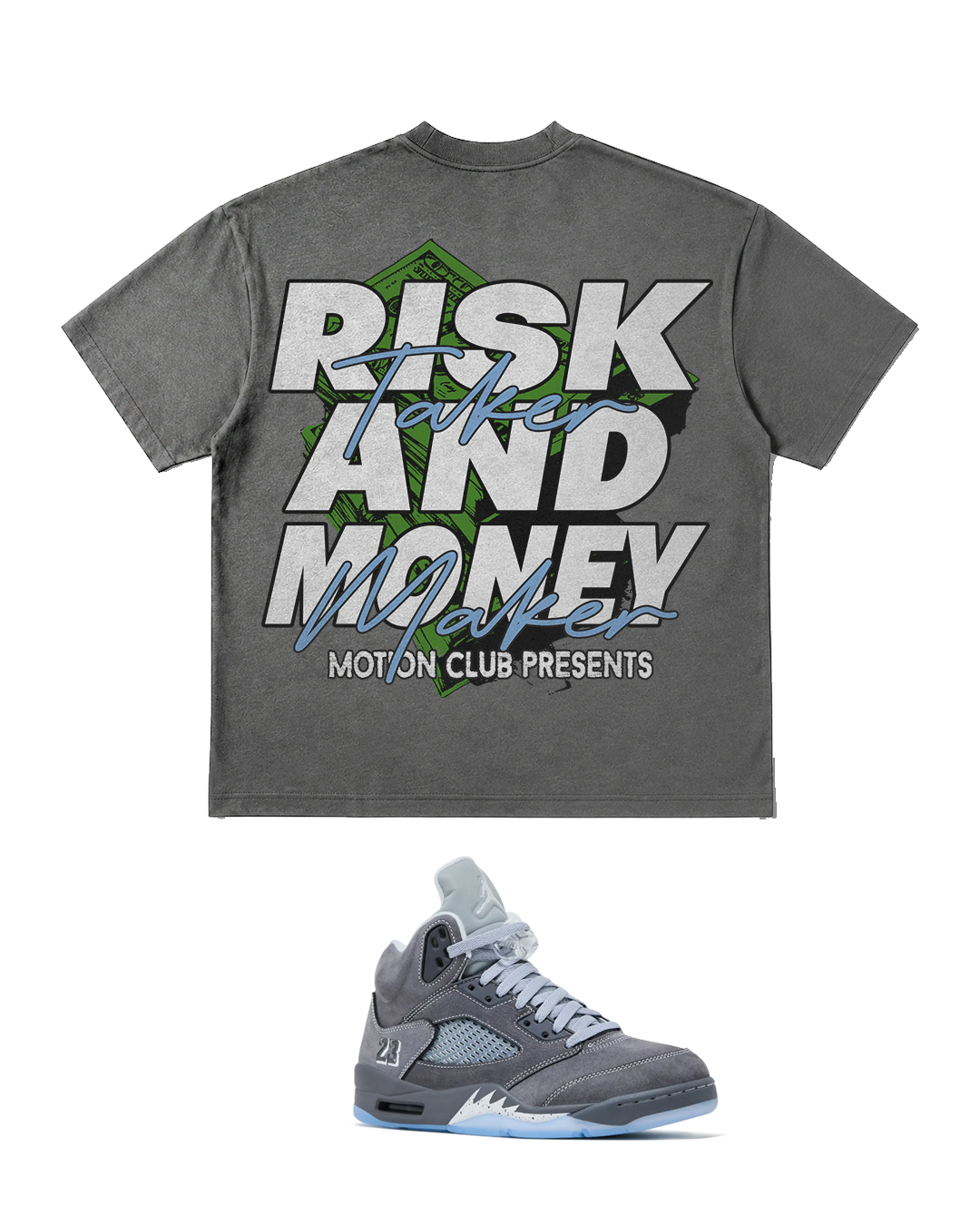 Wolf Grey - Risk Taker Tee. Limited Run - Ends June 5