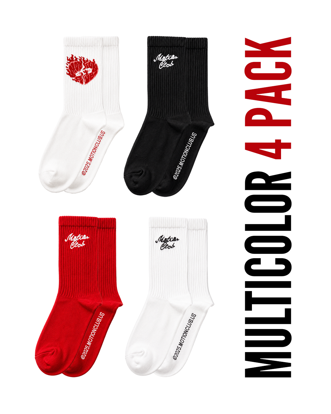 Multicolor Motion Club Socks